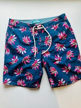 Bonobos Men's Boardie Swim Trunks Size 31 Floral Tropical Board Shorts